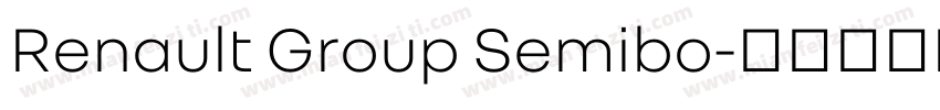 Renault Group Semibo字体转换